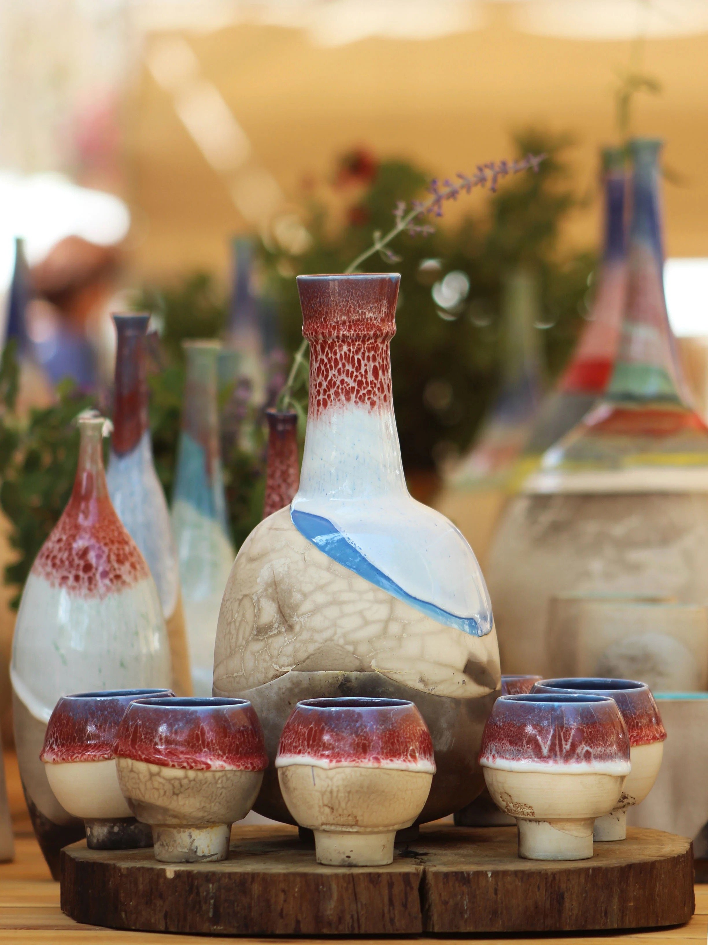 Glazed ceramics from the Bkerzay pottery studio