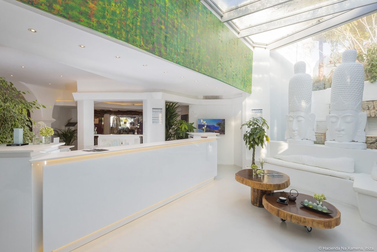 Spa La Posidonia, the wellness rooms set into the hillside