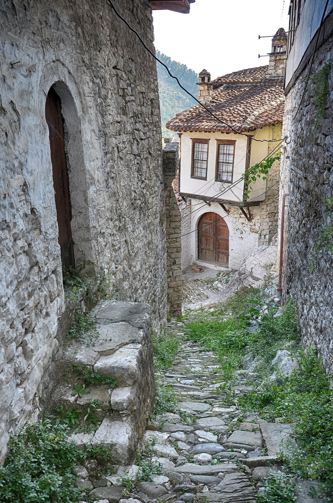 A traditional Ottoman-era house in the Mangalem quarter of Berat