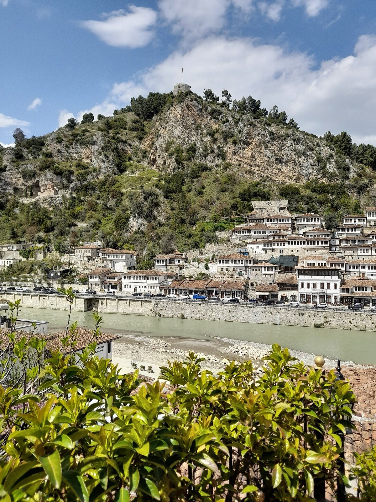 Berat's Mangalem quarter seen across the Osum river