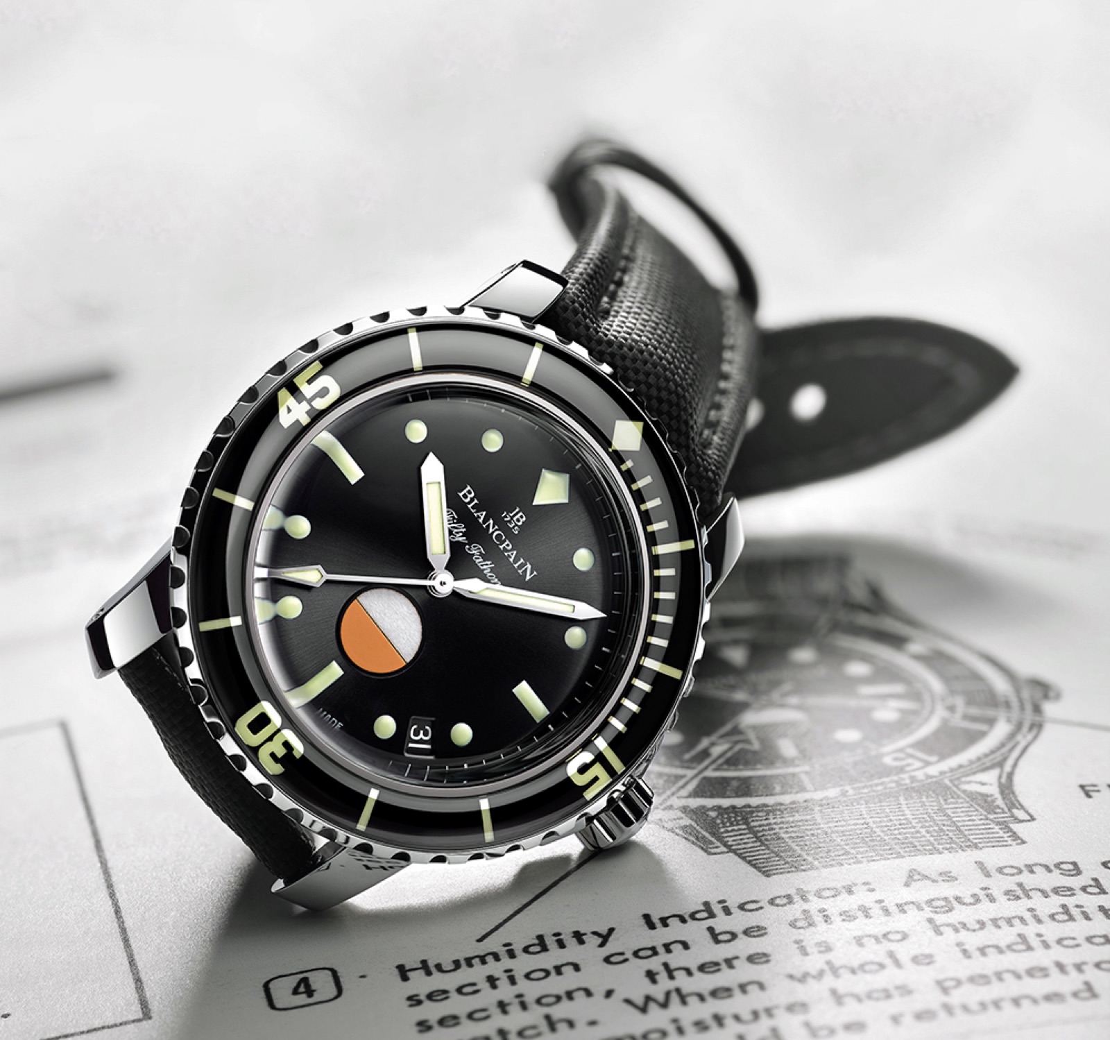 Blancpain's newest diver counts time in three-hour shifts, not sixty-minute laps. A quiet 