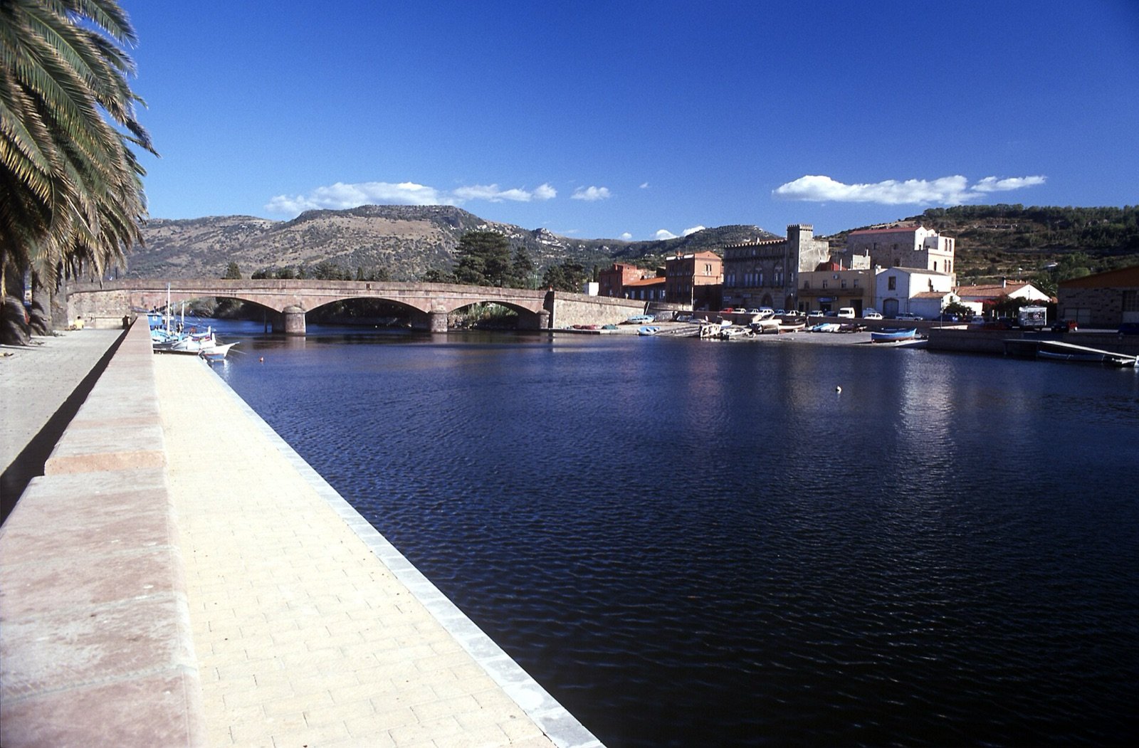 The Ponte Vecchio crossing the Temo at Bosa