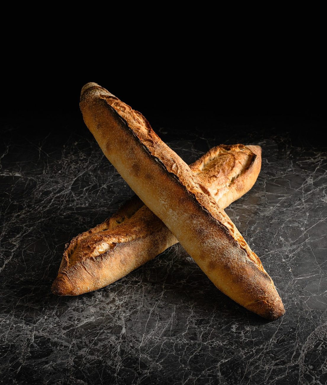 A pair of crusty baguettes