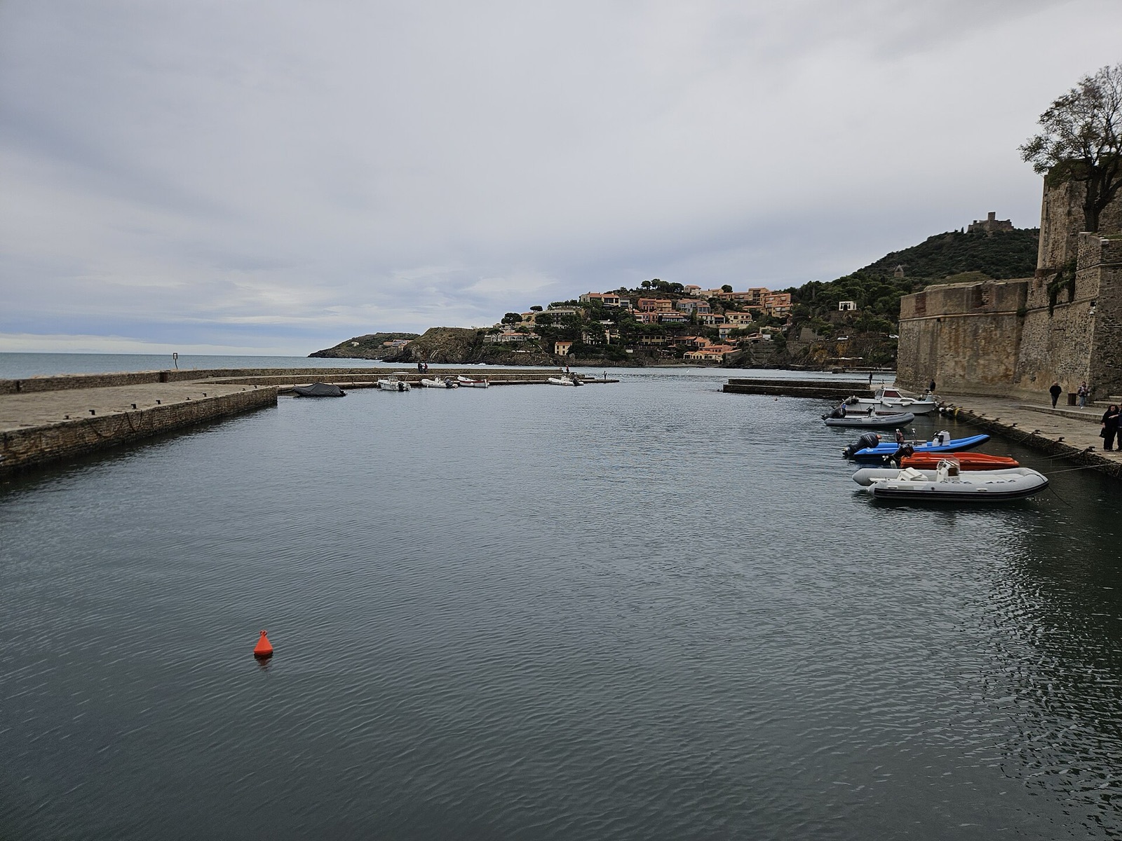 The harbour and old town of Collioure on the Cote Vermeille