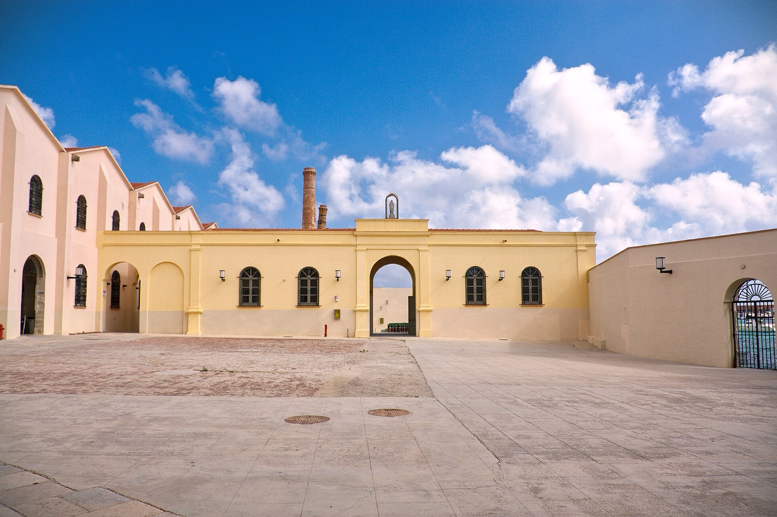 The courtyard of the old Florio tonnara