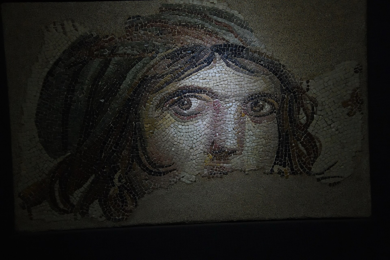 The Gypsy Girl mosaic at the Zeugma Museum in Gaziantep