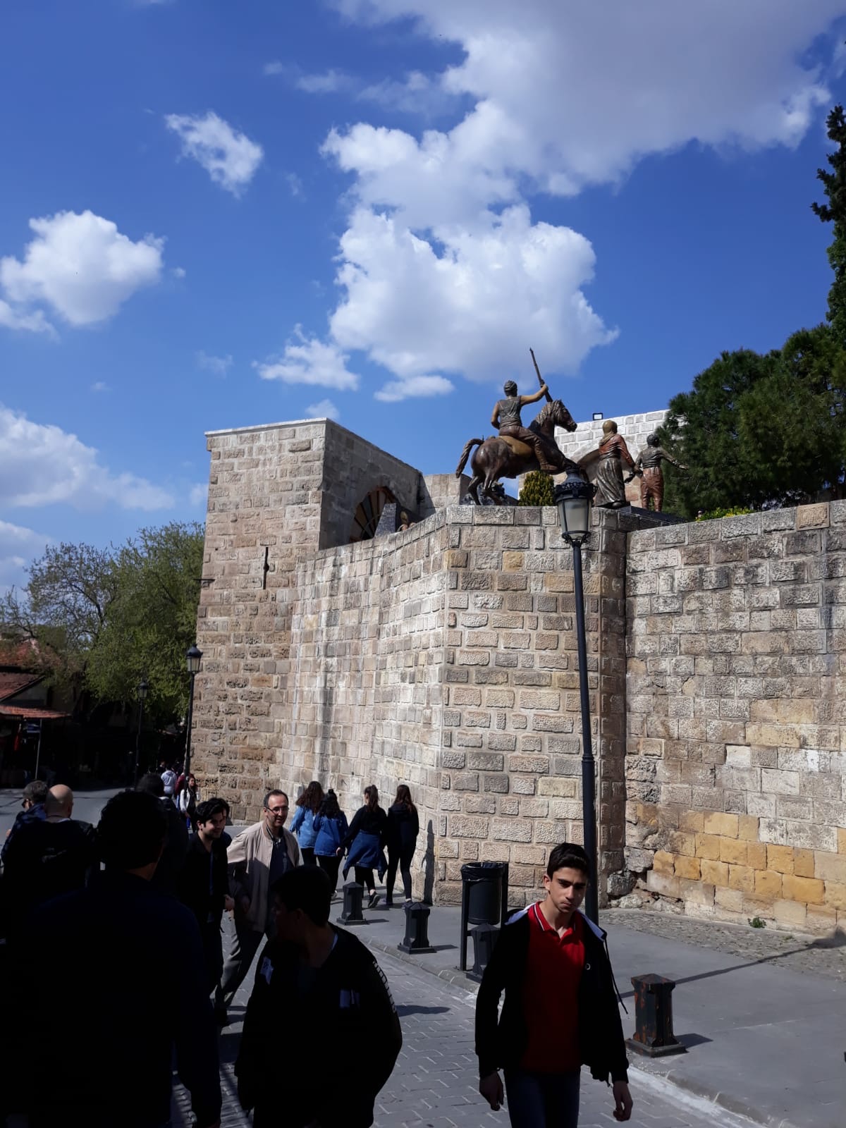 Gaziantep castle on its mound above the old city