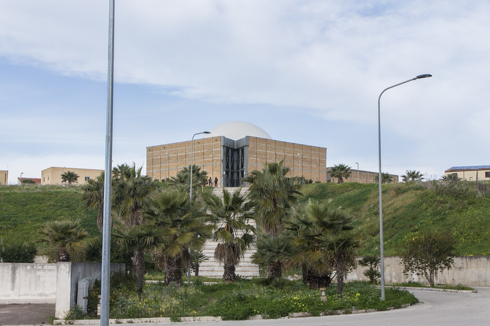 The white sphere church of Gibellina Nuova