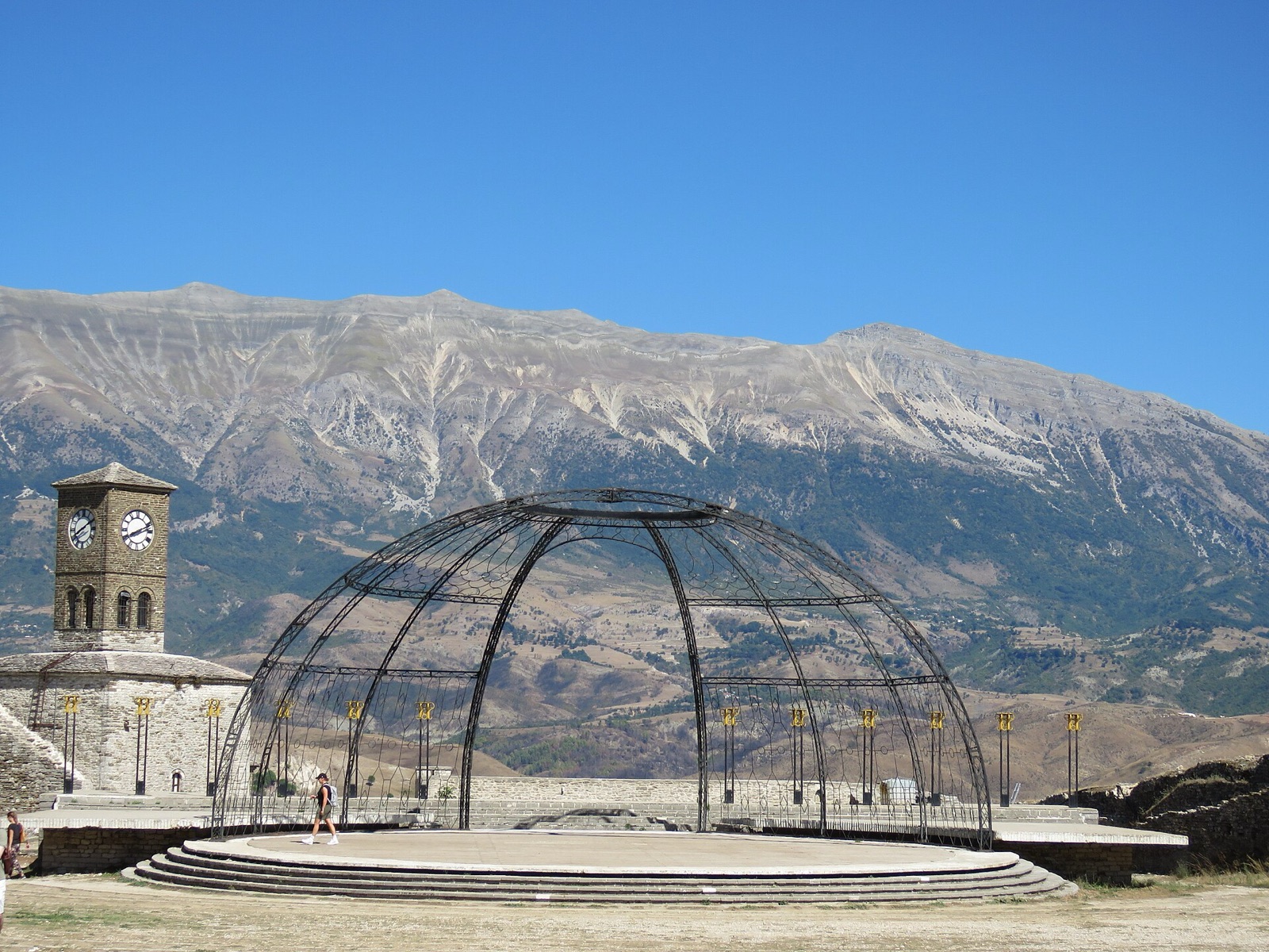 The clock tower of Gjirokastër Castle