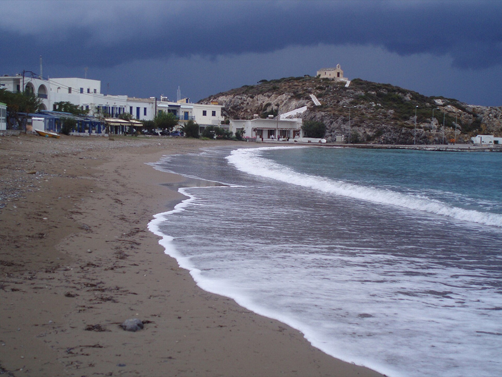 The twin coves of Kapsali below Chora, Kythira