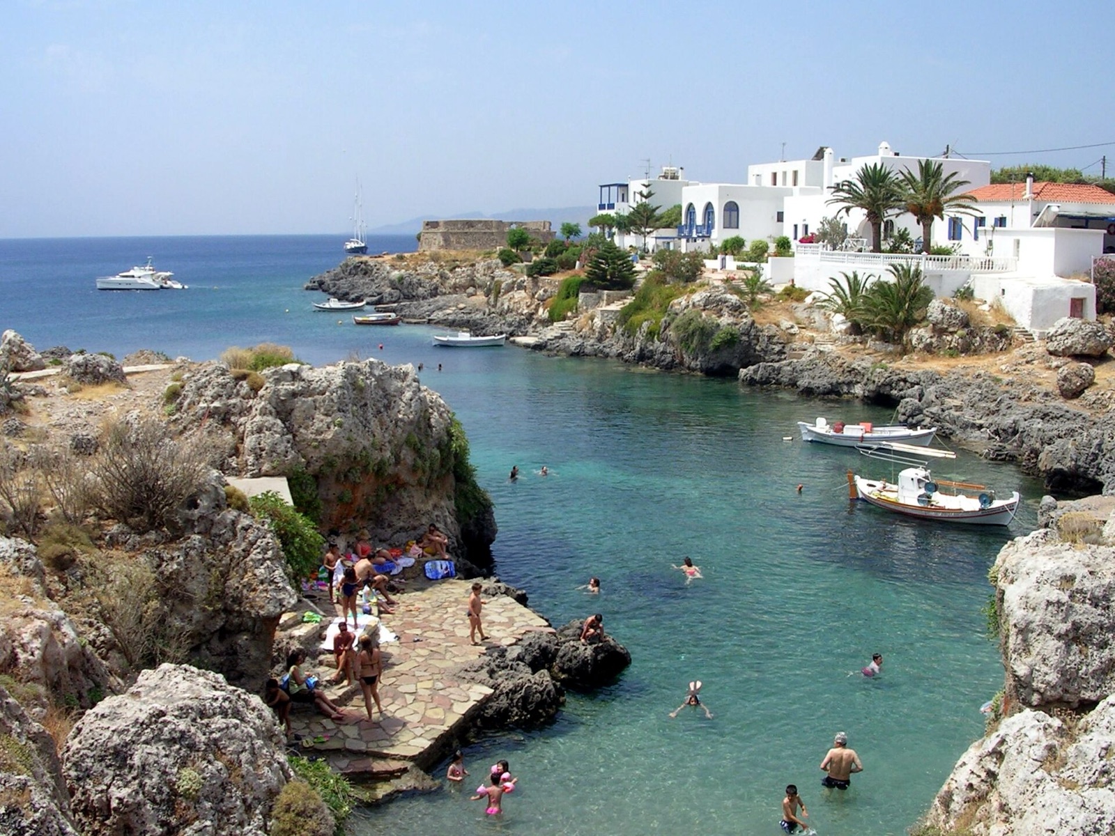 The fishing village of Avlemonas on the east coast of Kythira