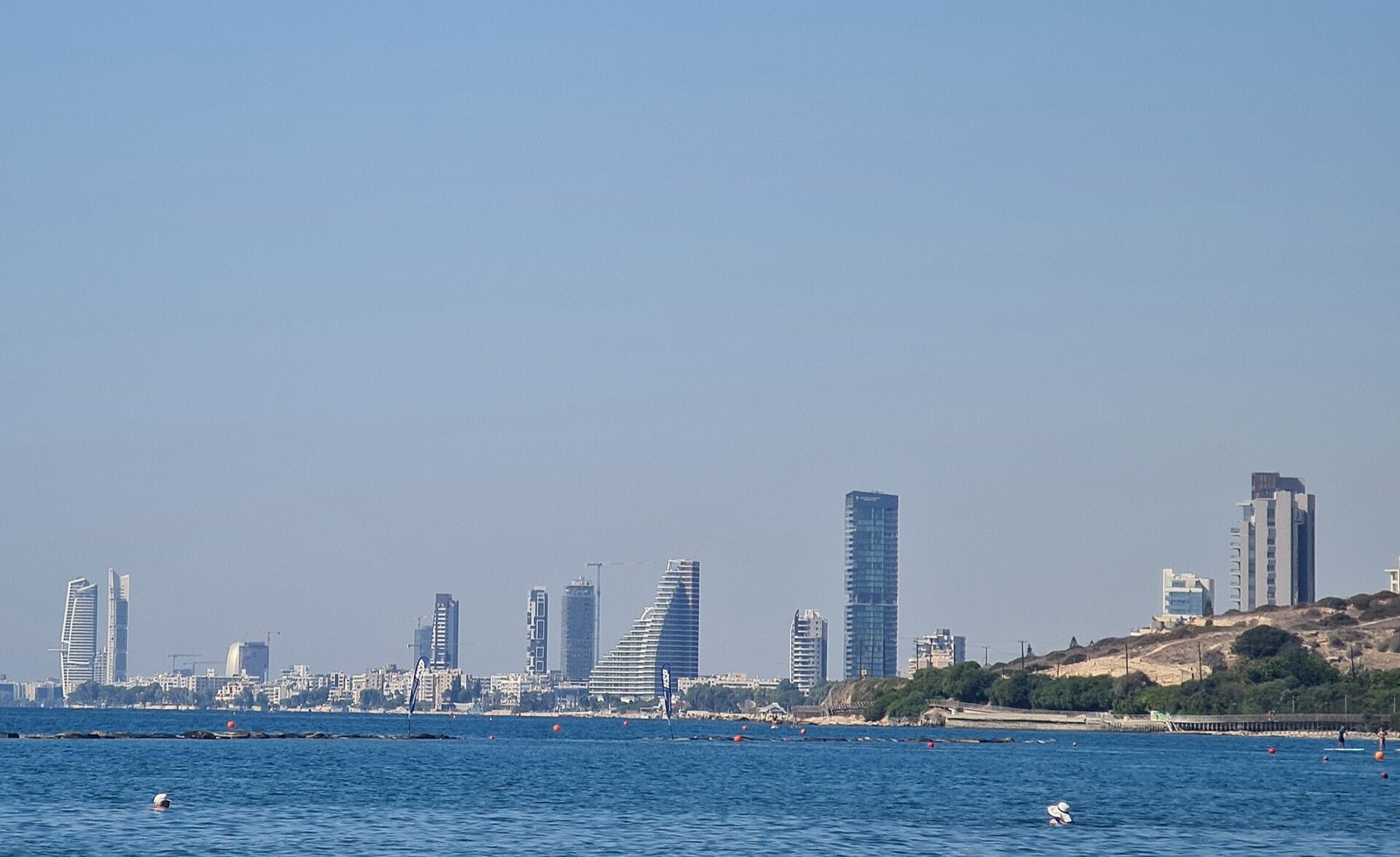 The Limassol skyline seen from the water