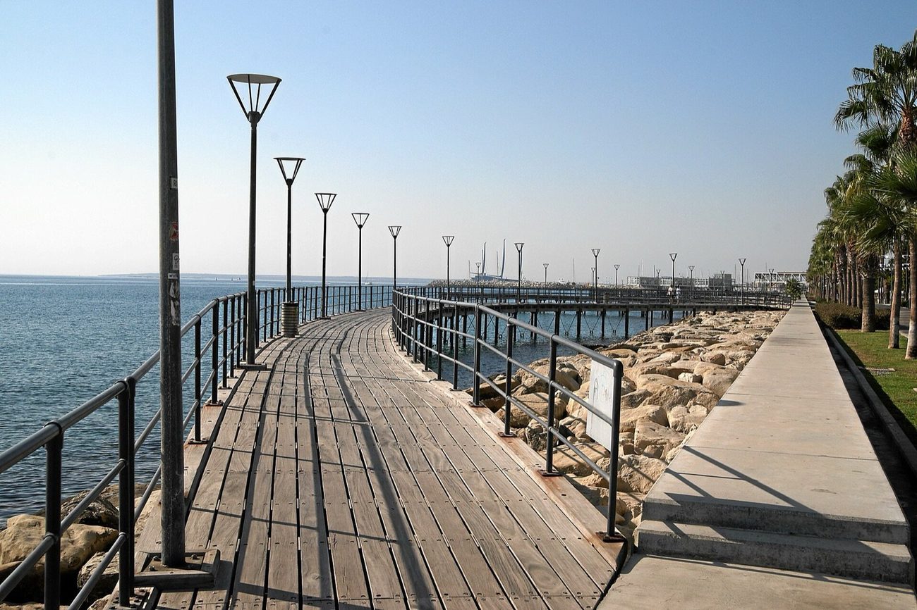 The Limassol seafront promenade