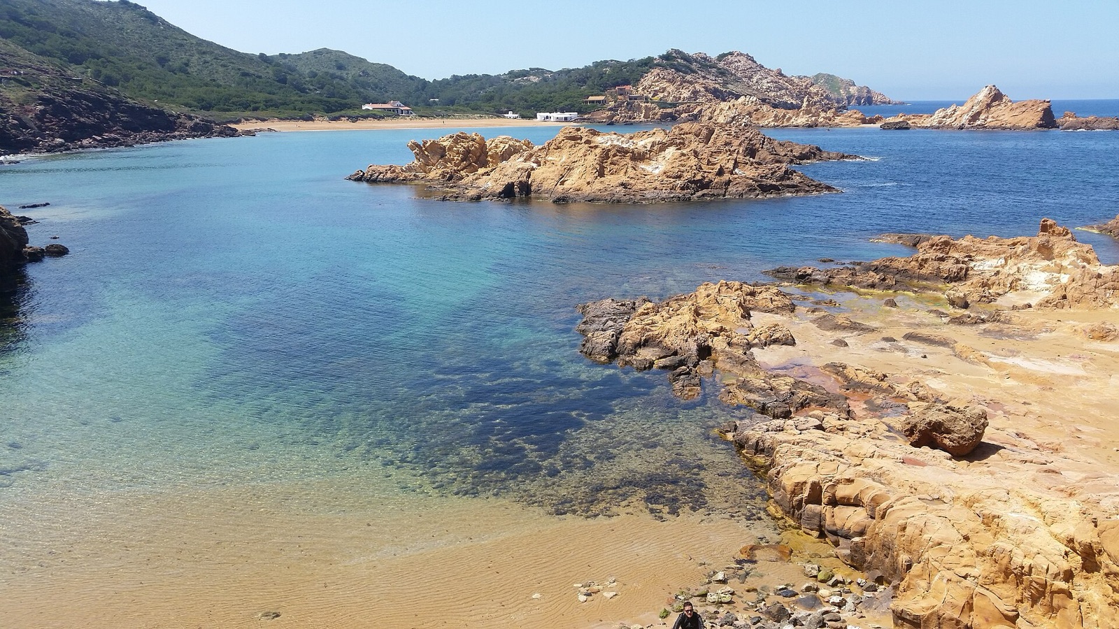 Cala Pregonda seen from Cala Son Mercaduret on the northern coast