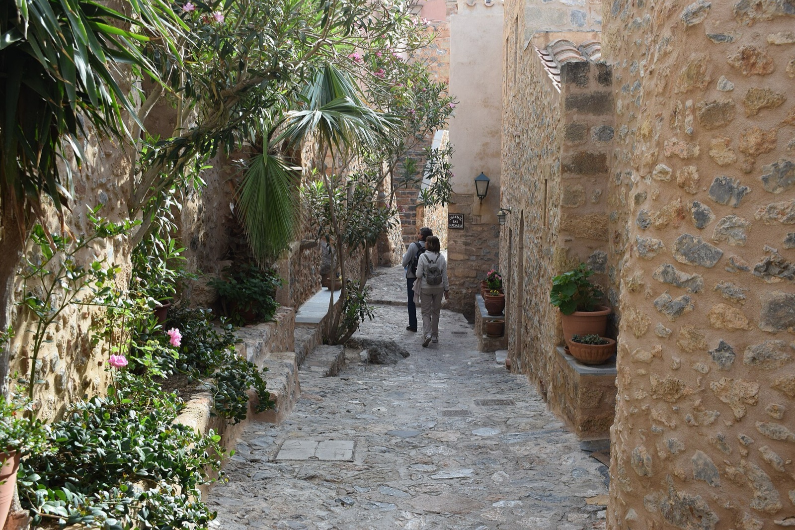 A field note from the Peloponnese, where a single causeway leads to a medieval town you ca