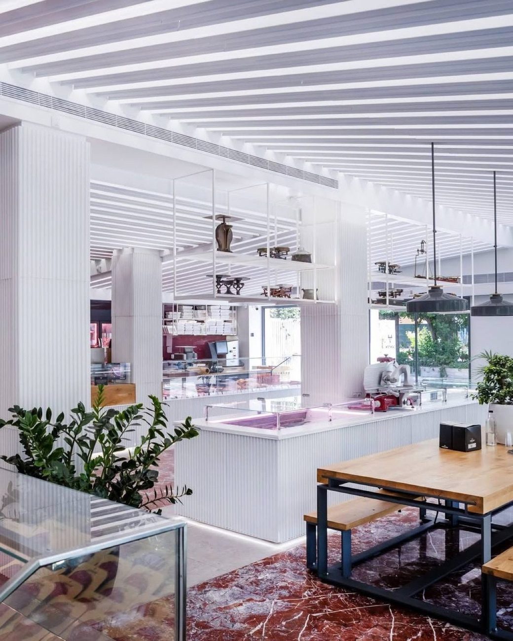 The Mpoumpas boutique butcher counter in Kifisia