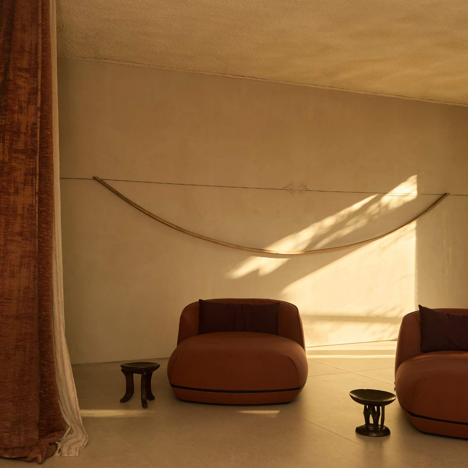 The meditation area