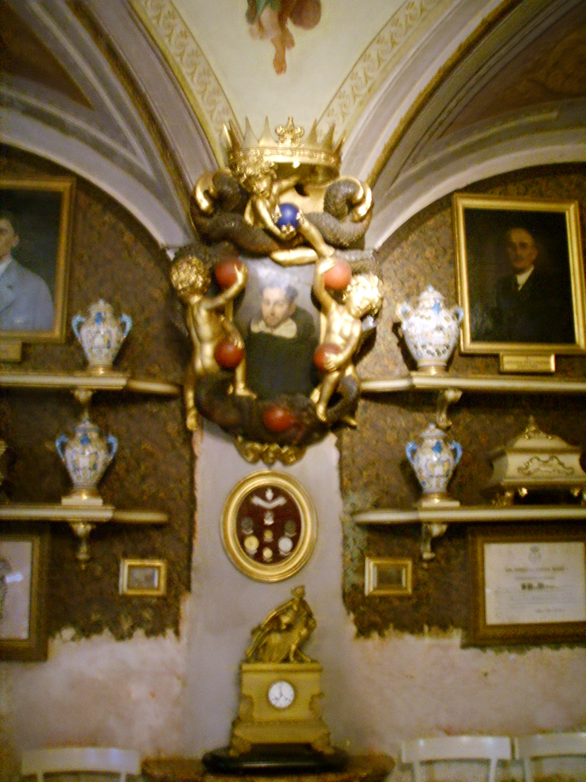 Cabinets and preparations in the green room of Santa Maria Novella