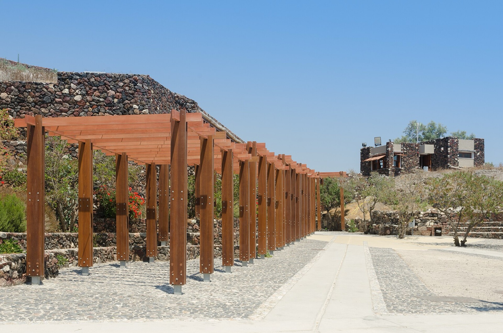 The buried Bronze Age town of Akrotiri