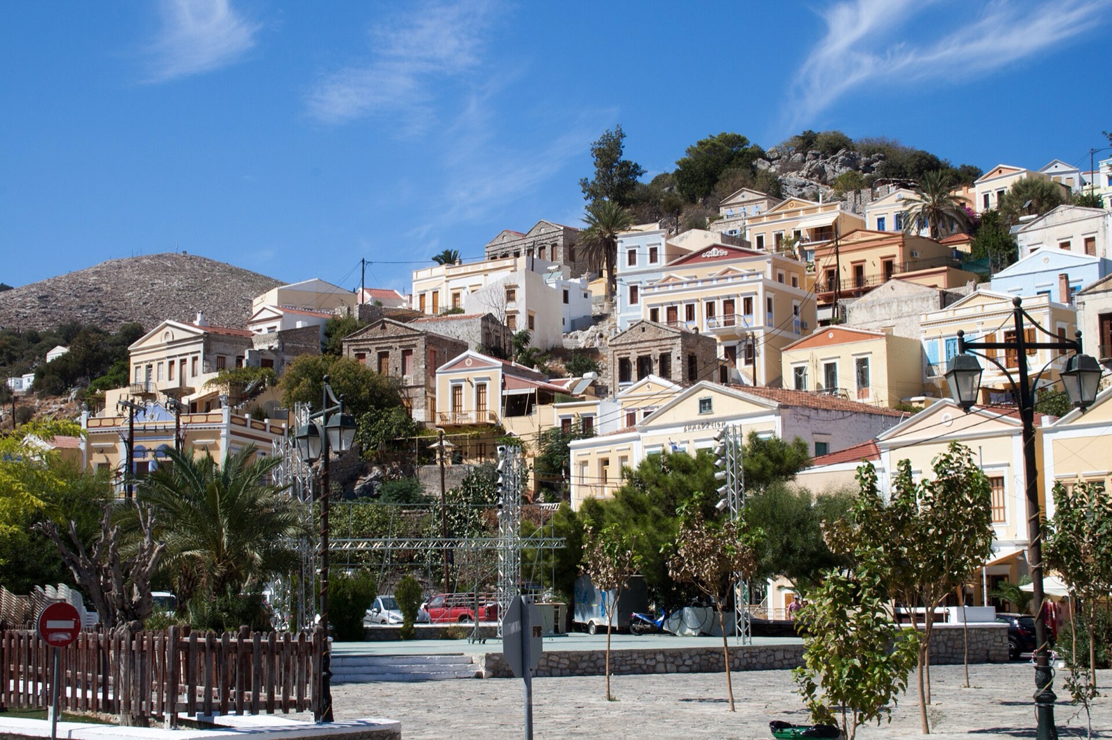 A field note from the Dodecanese port where a fortune in sponge-diving wealth still stands