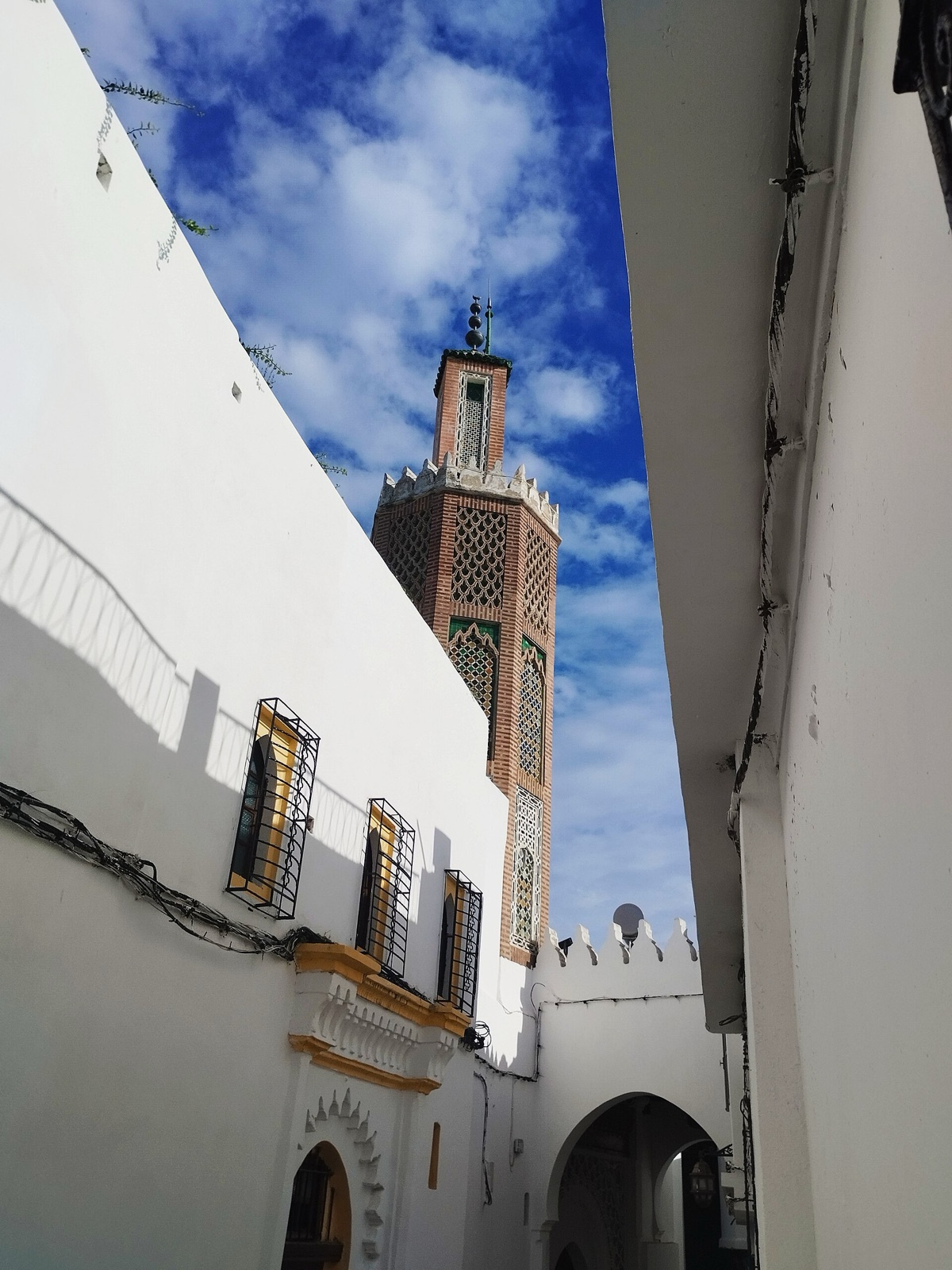 The Kasbah mosque above Tangier's old town