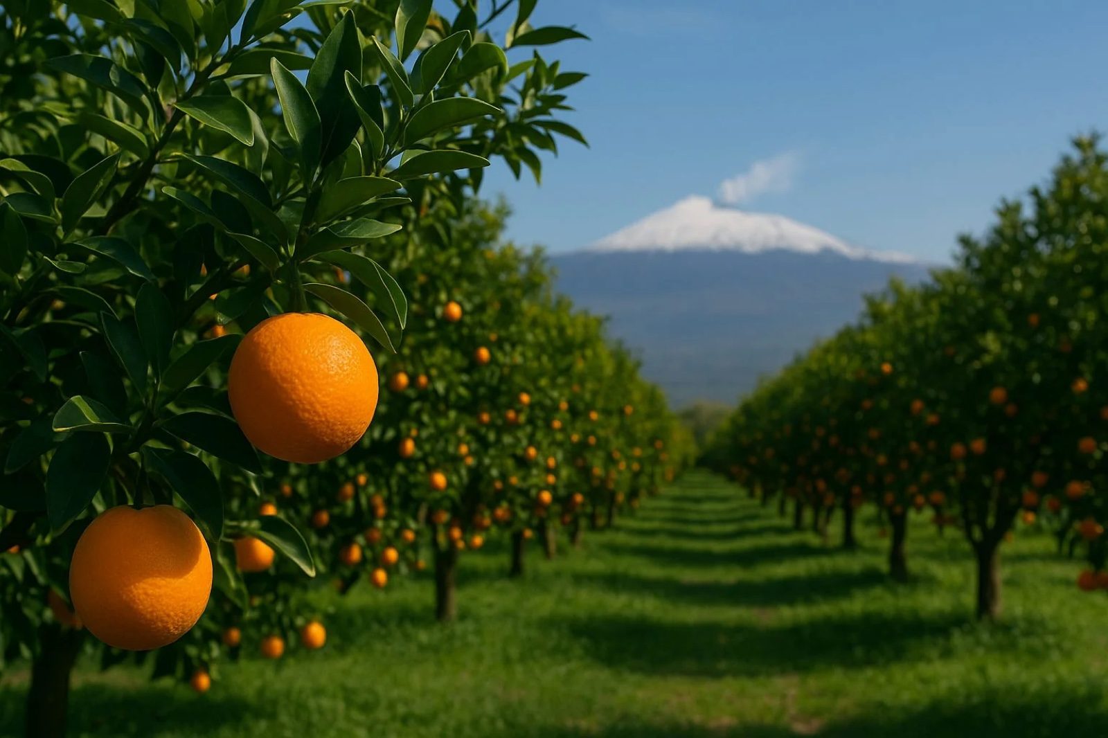 The blood orange of Etna, the sweetness the volcano paints red