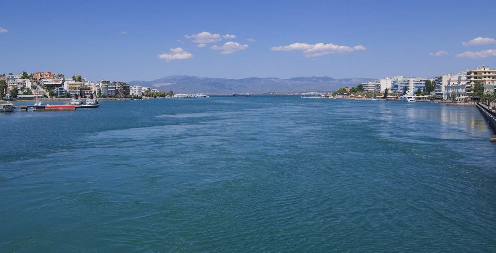The Euripus channel running through Chalcis