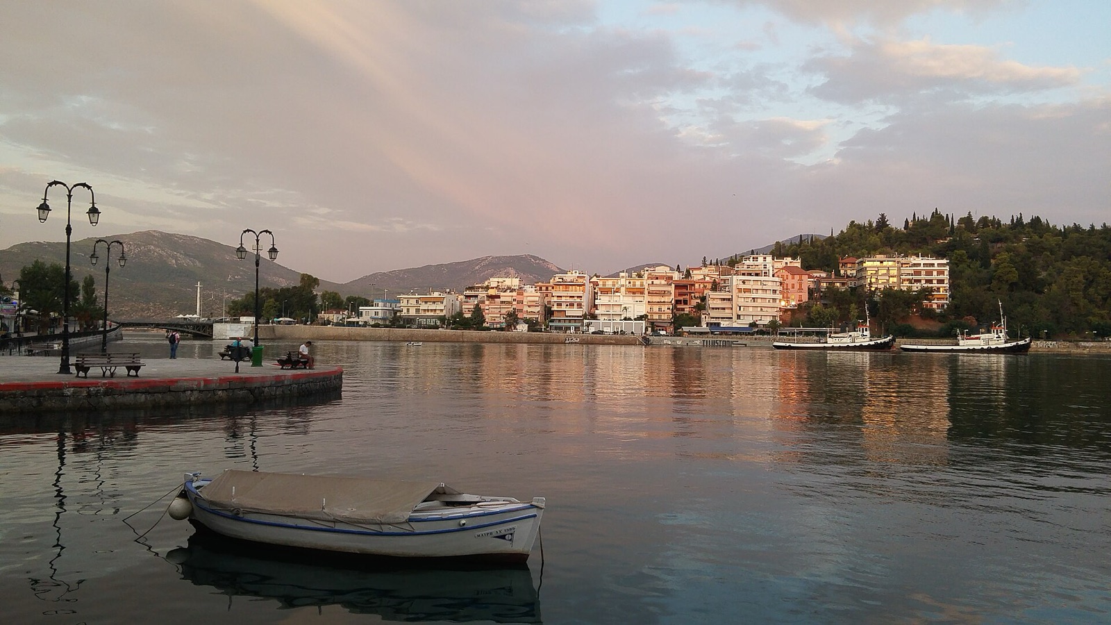 The old sliding bridge at Chalcis