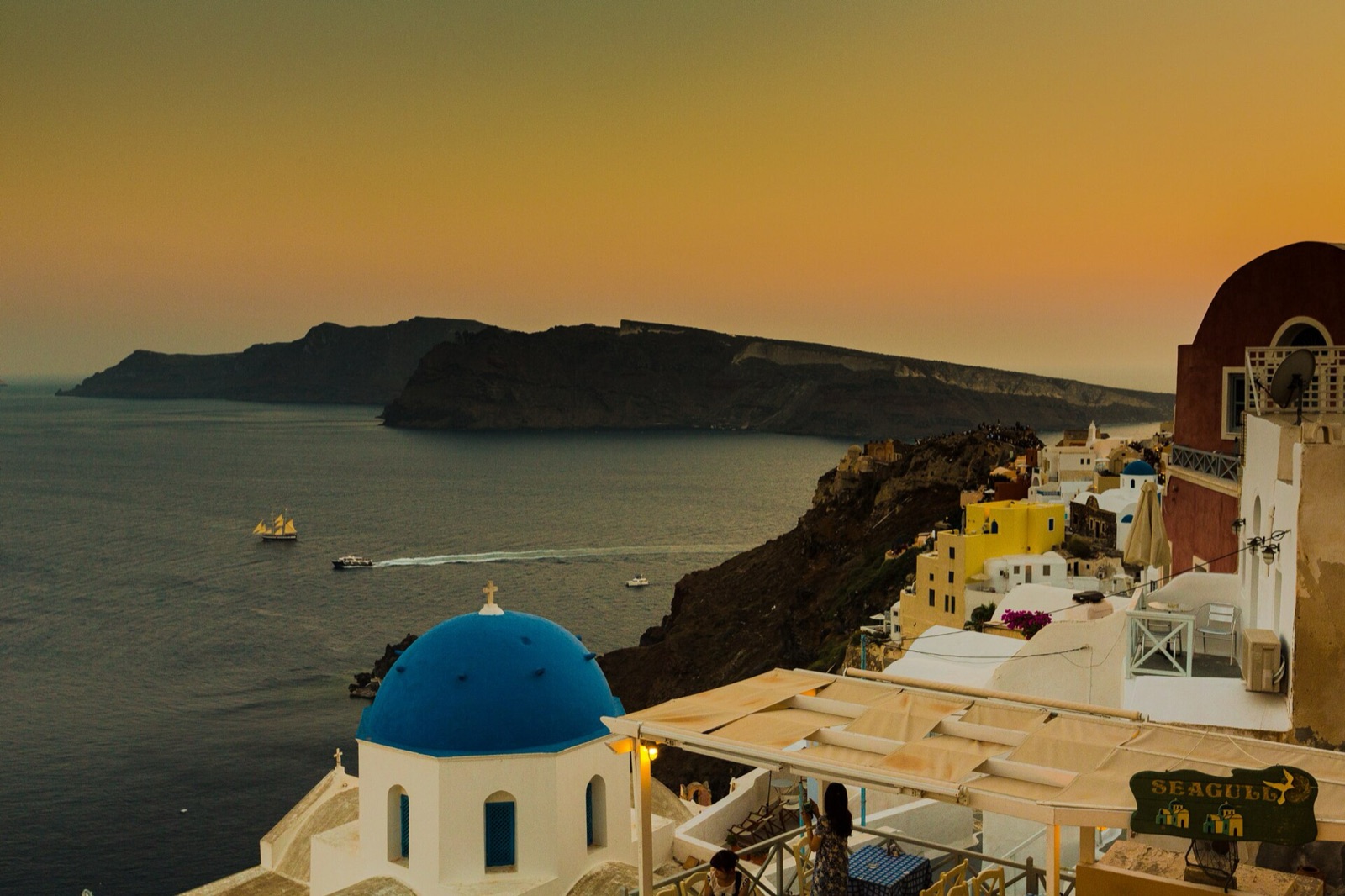 The clean, hard light of the Cyclades in high summer
