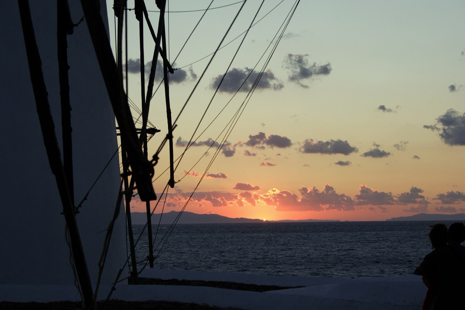 The dry northerly that scours the Cyclades from July to September is not weather so much a