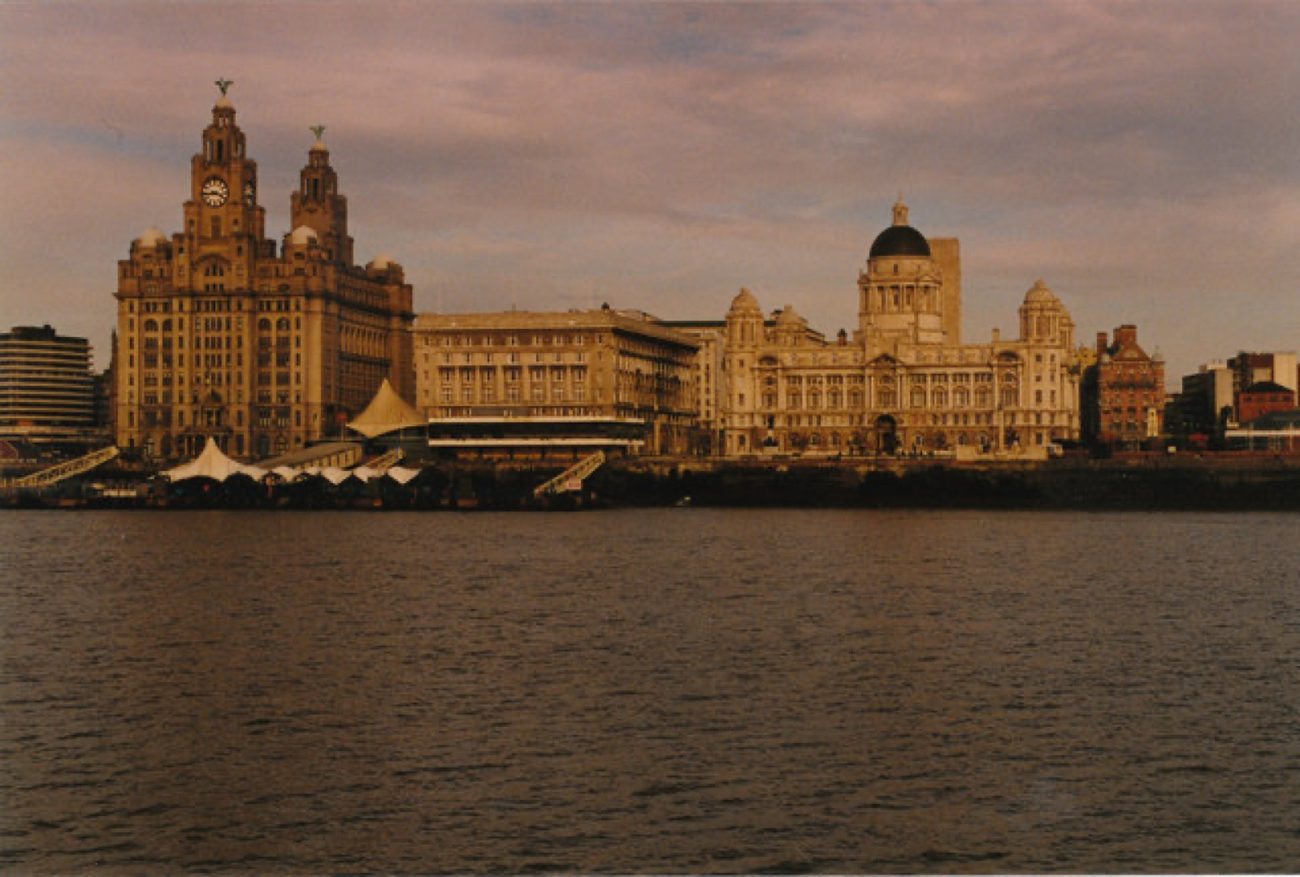 The Liverpool waterfront at Pier Head