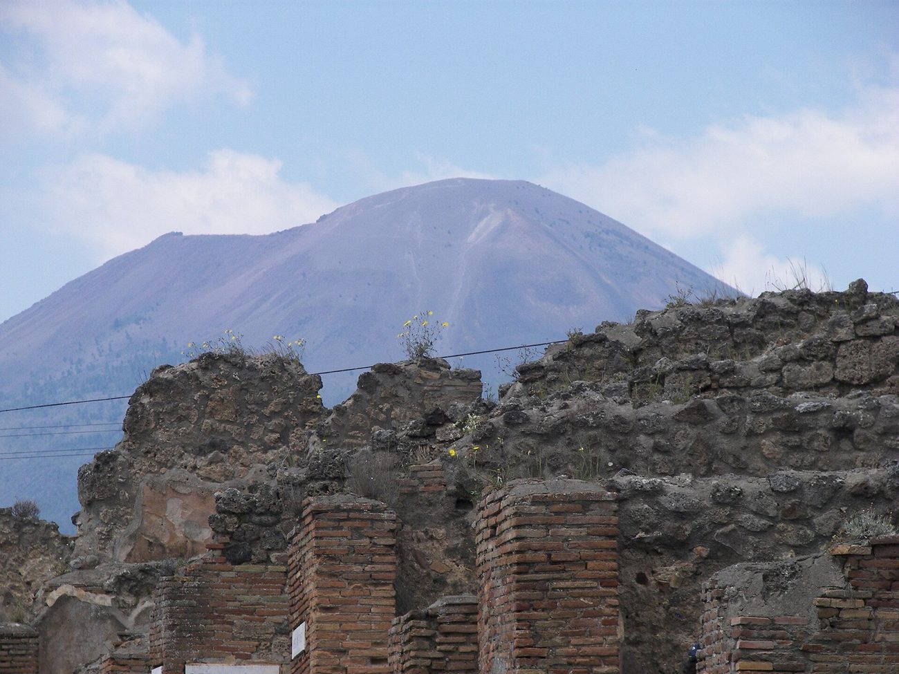 Vesuvius above the Campanian plain that feeds the tomato