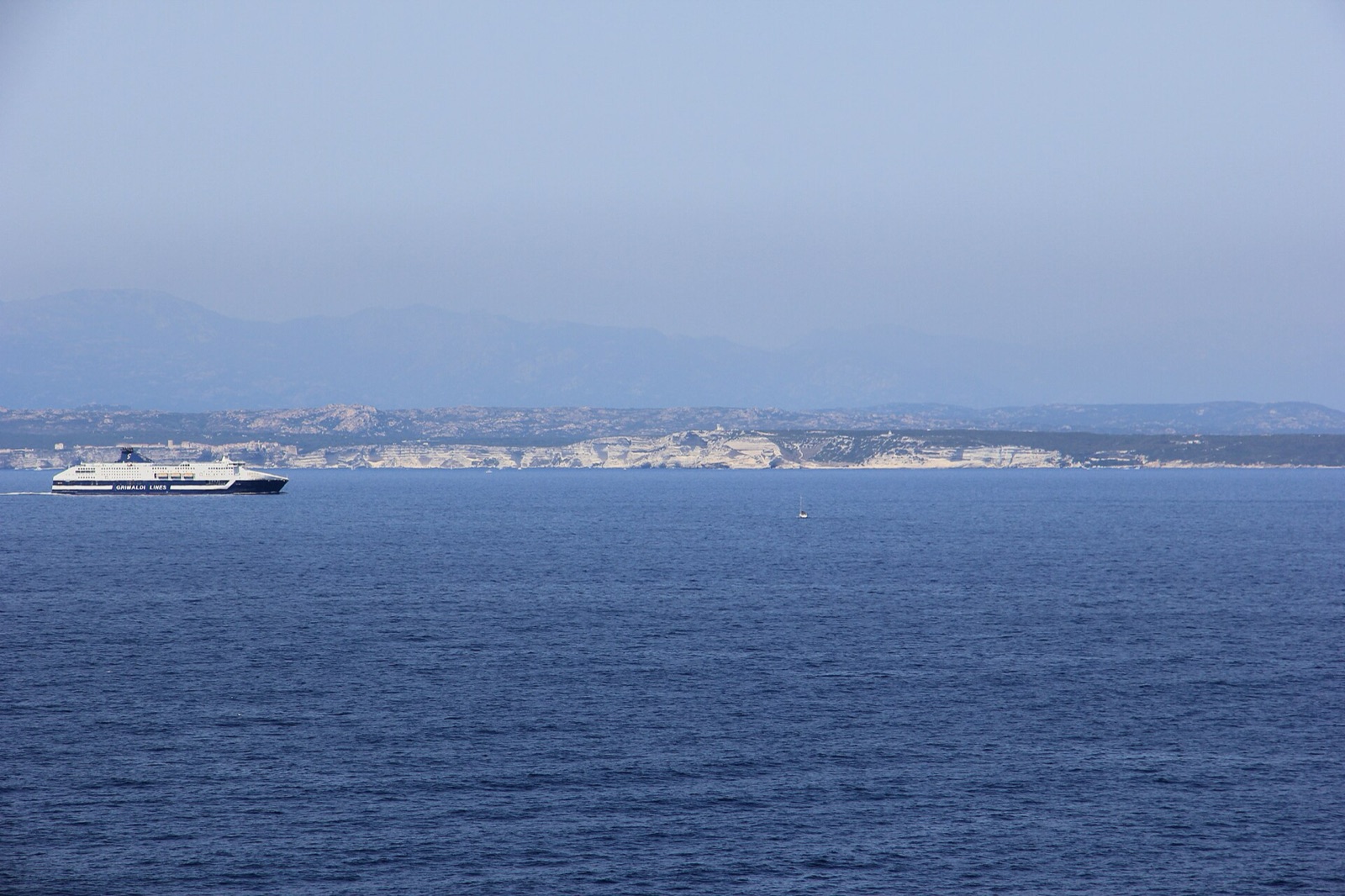 Eleven kilometres of open water separate Corsica from Sardinia, and almost every one of th