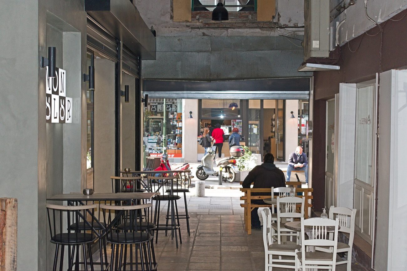 The Modiano market interior looking south