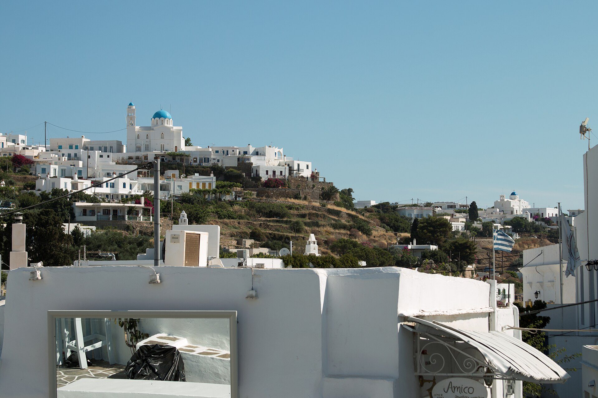 A view over the villages of Sifnos from Apollonia