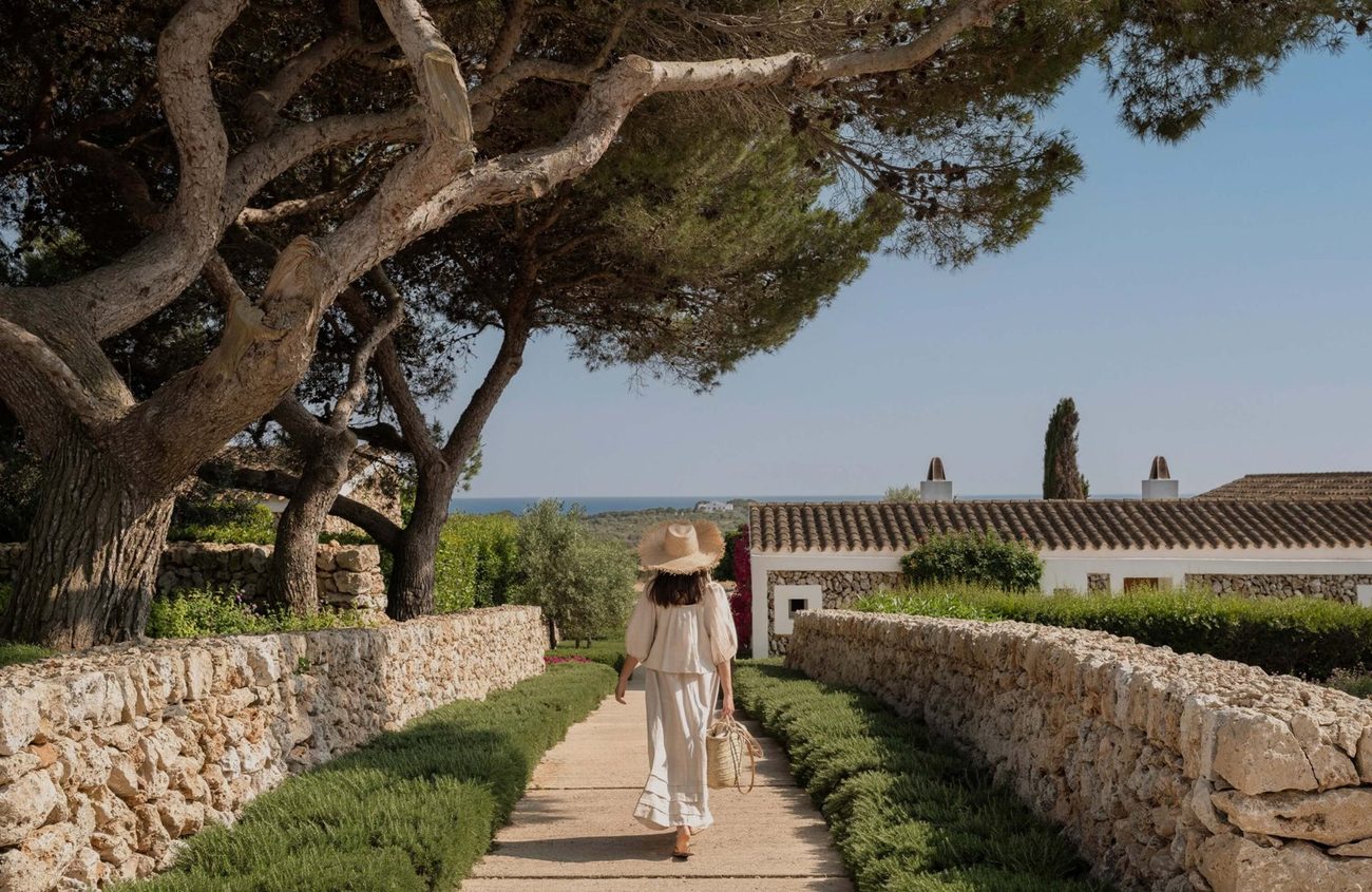 The gardens and dry-stone walls of Torralbenc on Menorca